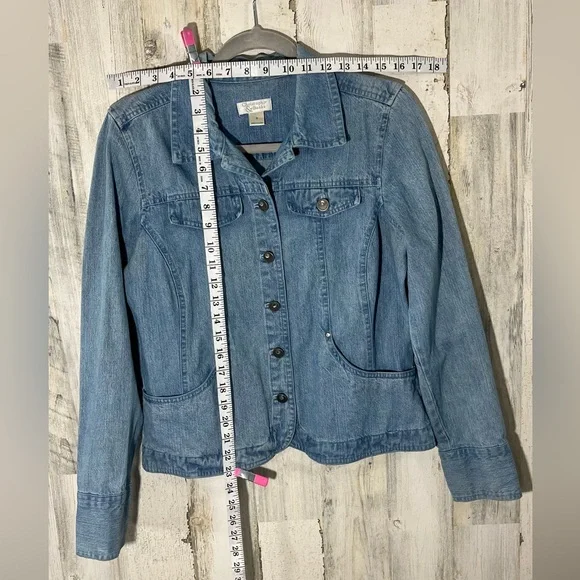 Christopher & Banks Fitted Denim Jacket Size Small - Picture 8 of 8